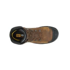 Caterpillar Boots: Men's P90991 Dark Brown 6" Waterproof Composite Toe Boots -Overlook Boots shop p90991 6
