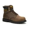 Caterpillar Boots: Men's P91660 Dark Brown Steel Toe 6" Second Shift Waterproof Work Boot -Overlook Boots shop p91660 1edit
