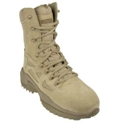 Reebok Boots: Men's Tan RB8894 Rapid Response EH Composite Toe Military Boots -Overlook Boots shop rb8894 1