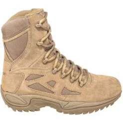 Reebok Boots: Men's RB8977 Coyote Tan 8-Inch Rapid Response Tactical Boots -Overlook Boots shop reebok rb8977 o 01