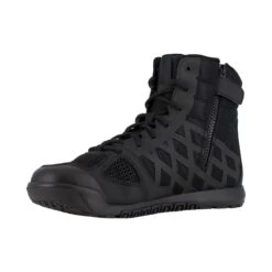 Reebok Boots: Men's RB7120 Black 6 Inch Nano Tactical EH Soft Toe Work Boot -Overlook Boots shop reebok rb7120 nano tactical 03
