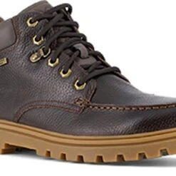 Rockport Works Boots: Men's RK6710 Brown Alloy Toe Weather EH Mocassin Work Boot