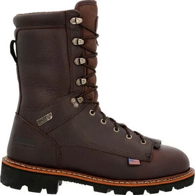 Rocky Boots: Men's RKS0548 Brown Elk Stalker 400G Insulated Waterproof Soft Toe Outdoor Work Boot 4 Rocky Boots: Men's RKS0548 Brown Elk Stalker 400G Insulated Waterproof Soft Toe Outdoor Work Boot - Image 2
