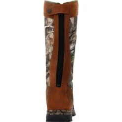 Rocky Boots: Men's RKS0617 Camo Brown Soft Toe Lynx 16" Waterproof Snake Pull On Boot -Overlook Boots shop rks0617 back