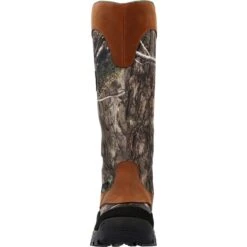 Rocky Boots: Men's RKS0617 Camo Brown Soft Toe Lynx 16" Waterproof Snake Pull On Boot -Overlook Boots shop rks0617 front