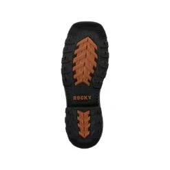 Rocky Boots: Men's RKW0407 Dark Brown Composite Square Toe Rams Horn Western Boot -Overlook Boots shop rkw0407 5edit