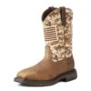 Ariat Boots: Men's Workhog 10023100 Pull On Patriot Work Boots 2 Ariat Boots: Men's Workhog 10023100 Pull On Patriot Work Boots -Overlook Boots shop s18 mns work holt 10023100 3 4 frontedit