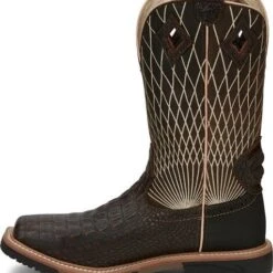 Justin Boots: Men's SE4833 Brown Composite Square Toe Derrickman Cowboy Work Boot 11 Justin Boots: Men's SE4833 Brown Composite Square Toe Derrickman Cowboy Work Boot -Overlook Boots shop se4833 617x563 instep