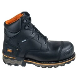 Timberland PRO Boots: Men's Black TB0A1FZP 001 6 Inch Boondock CT Work Boots -Overlook Boots shop tb0a1fzp001 2