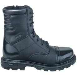 Thorogood Men's 834-6888 Black 8 Inch Uniform Side Zip Jump Boots -Overlook Boots shop thorogood 834 6888 o 01 1