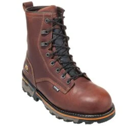 Timberland PRO Boots: Men's TB01113A 210 Brown Boondock 8" Waterproof Boots -Overlook Boots shop timberland 1113 p 01