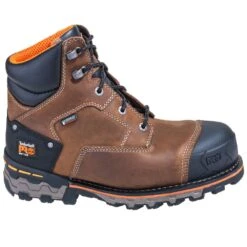 Timberland PRO Boots: Men's Brown 92673 Boondock 6" EH Waterproof Boots -Overlook Boots shop timberland 92673 o 01