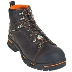 Timberland PRO Boots: Men's Endurance PR 52562 Brown 6" Steel Toe EH Boots -Overlook Boots shop timberland tb052562 p 01