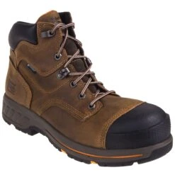 Timberland PRO Boots: Men's Helix HD 6-Inch TB0A1HQL 214 Brown Composite Toe EH Work Boots -Overlook Boots shop timberland tb0a1ihql214 p 01