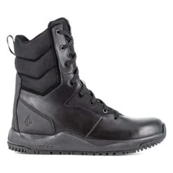 Volcom Boots: Men's VM30705 Black Soft Toe Street Shield Skate-Inspired 8" Tactical Side Zipper Boot -Overlook Boots shop volcom vm30705 street shield 01edit