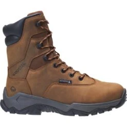 Wolverine Boots: Men's W191024 Brown 8" Insulated Glacier II Carbonmax Composite Toe Boots -Overlook Boots shop w191024 1