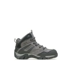 Wolverine Boots: Men's W080030 Charcoal Grey Composite Toe Wilderness Hiker Work Boot -Overlook Boots shop wbsm w080030 111320 f21 000edit