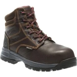 Wolverine Boots: Women's W10180 Piper Brown Composite Toe Waterproof Work Boot 9 Wolverine Boots: Women's W10180 Piper Brown Composite Toe Waterproof Work Boot -Overlook Boots shop wbsw w10180 032015 s16 045