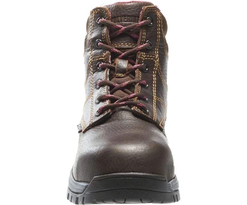 Wolverine Boots: Women's W10180 Piper Brown Composite Toe Waterproof Work Boot 4 Wolverine Boots: Women's W10180 Piper Brown Composite Toe Waterproof Work Boot - Image 2