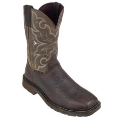Justin Boots: Men's Cactus SE4313 Amarillo Steel Toe Stampede Work Boots -Overlook Boots shop wk4313 1