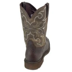 Justin Boots: Men's Cactus SE4313 Amarillo Steel Toe Stampede Work Boots -Overlook Boots shop wk4313 3