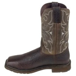 Justin Boots: Men's Cactus SE4313 Amarillo Steel Toe Stampede Work Boots -Overlook Boots shop wk4313 4