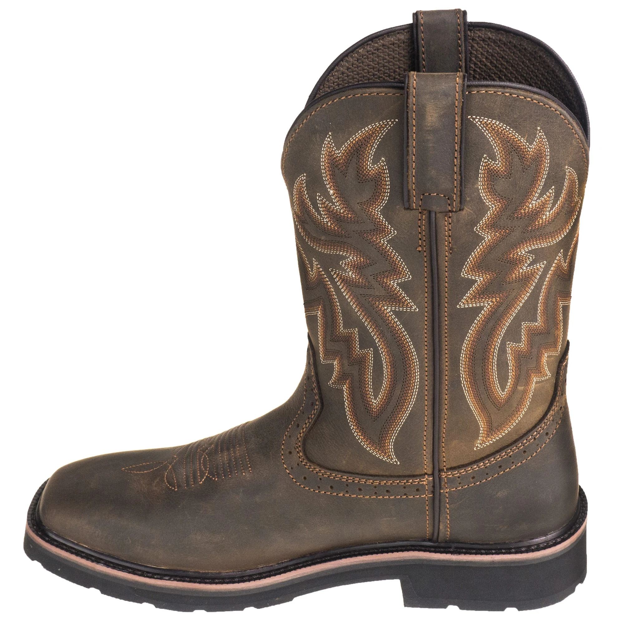 Wolverine Boots: Men's 10704 Dark Brown Rancher Slip Resistant Pull On Boots 6 Wolverine Boots: Men's 10704 Dark Brown Rancher Slip Resistant Pull On Boots - Image 4