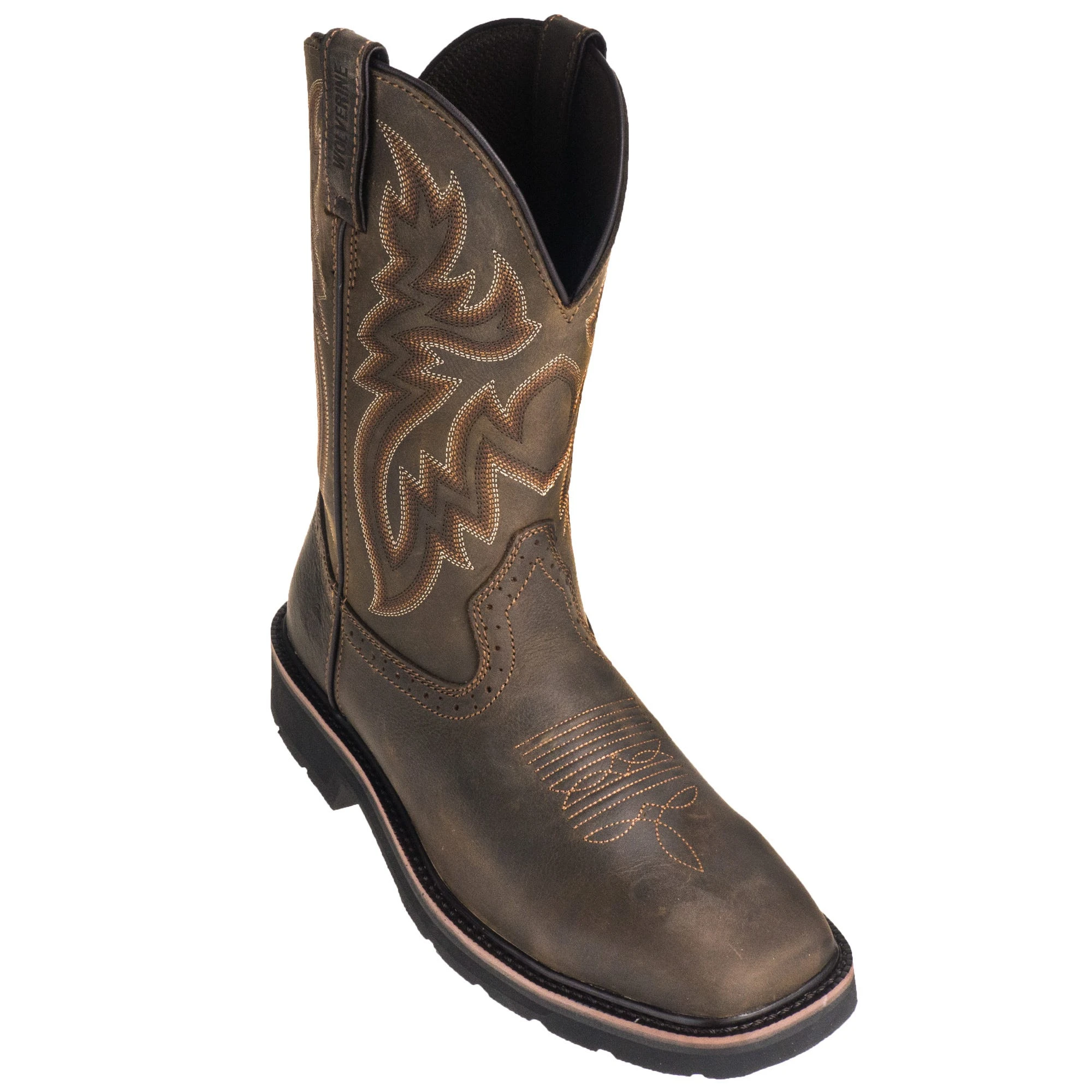 Wolverine Boots: Men's 10704 Dark Brown Rancher Slip Resistant Pull On Boots 8 Wolverine Boots: Men's 10704 Dark Brown Rancher Slip Resistant Pull On Boots - Image 6