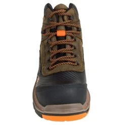 Wolverine Boots: Overpass CarbonMAX EH Men's W10717 Brown Mid Work Boots -Overlook Boots shop wolverine w10717 f 01